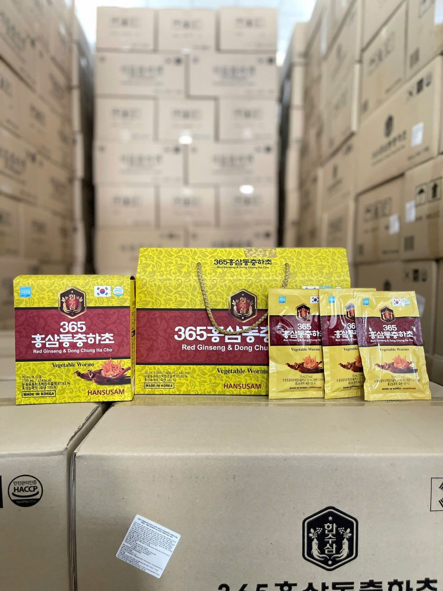 Nước Hồng Sâm Đông Trùng Hạ Thảo Hàn Quốc Hộp 20 gói x 50ml